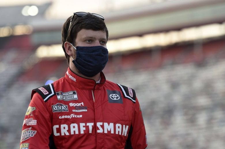 BRISTOL, TENNESSEE - JULY 15: Erik Jones, driver of the #20 Craftsman Toyota, walks the grid prior to during the NASCAR Cup Series All-Star Race at Bristol Motor Speedway on July 15, 2020 in Bristol, Tennessee. (Photo by Jared C. Tilton/Getty Images) | Getty Images