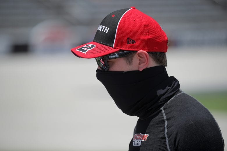 FORT WORTH, TEXAS - JULY 19: Brad Keselowski, driver of the #2 Wurth Ford, stands on the grid prior to the NASCAR Cup Series O'Reilly Auto Parts 500 at Texas Motor Speedway on July 19, 2020 in Fort Worth, Texas. (Photo by Chris Graythen/Getty Images) | Getty Images