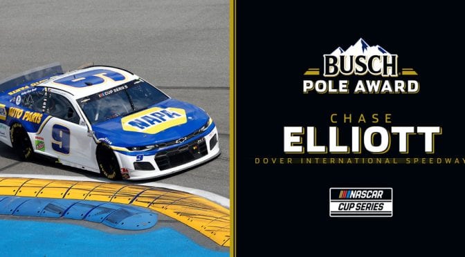 Chase Elliott wins Busch Pole Award for Saturday at Dover