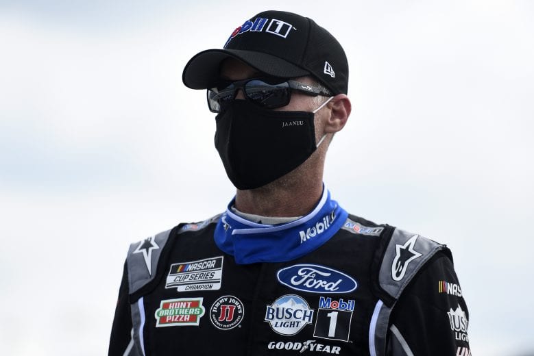 DOVER, DELAWARE - AUGUST 22: Kevin Harvick, driver of the #4 Mobil 1 Ford, waits on the grid prior to the NASCAR Cup Series Drydene 311 at Dover International Speedway on August 22, 2020 in Dover, Delaware. (Photo by Jared C. Tilton/Getty Images) | Getty Images