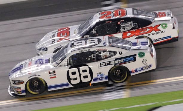Featured Image for Harrison Burton drives No. 20 Toyota Supra to fifth-place finish at Daytona International Speedway