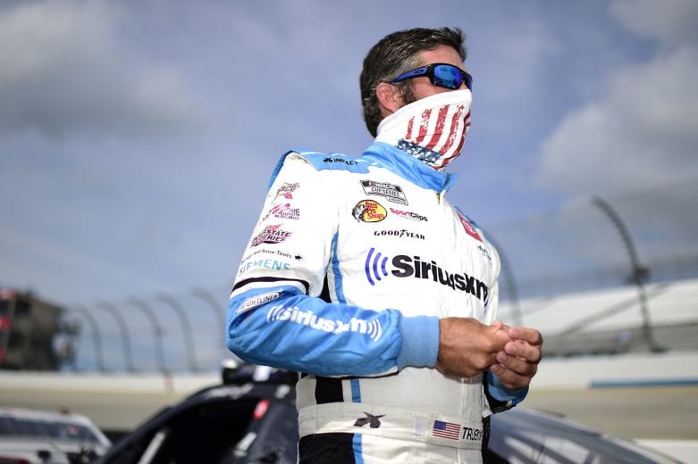 DOVER, DELAWARE - AUGUST 22: Martin Truex Jr., driver of the #19 SiriusXM Toyota, waits on the grid prior to the NASCAR Cup Series Drydene 311 at Dover International Speedway on August 22, 2020 in Dover, Delaware. (Photo by Jared C. Tilton/Getty Images) | Getty Images