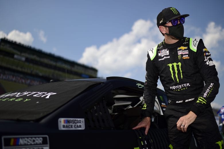 BROOKLYN, MICHIGAN - AUGUST 09: Kurt Busch, driver of the #1 Monster Energy Chevrolet, prepares for the NASCAR Cup Series Consumers Energy 400 at Michigan International Speedway on August 09, 2020 in Brooklyn, Michigan. (Photo by Jared C. Tilton/Getty Images) | Getty Images