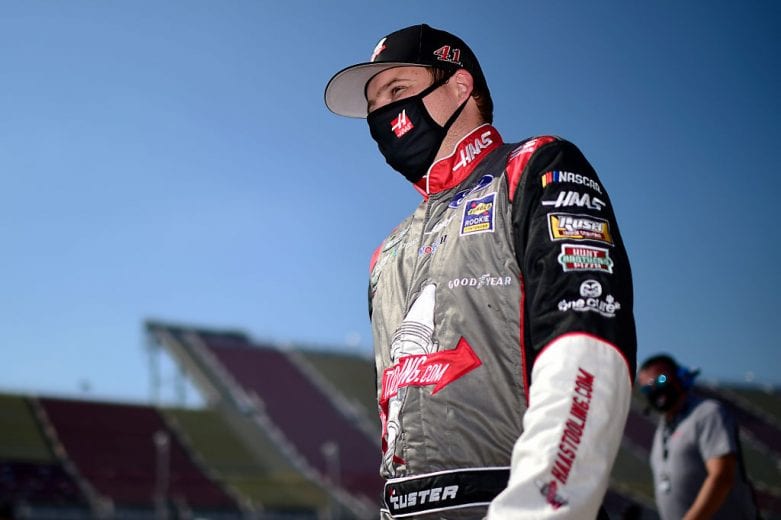 BROOKLYN, MICHIGAN - AUGUST 08: Cole Custer, driver of the #41 HaasTooling.com/Jacob Co. Ford, walks the grid prior to the NASCAR Cup Series FireKeepers Casino 400 at Michigan International Speedway on August 08, 2020 in Brooklyn, Michigan. (Photo by Jared C. Tilton/Getty Images) | Getty Images