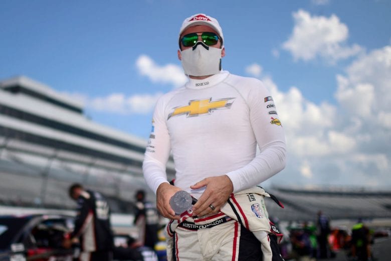 DOVER, DELAWARE - AUGUST 23: Austin Dillon, driver of the #3 Dow/Behr Ultra Scuff Defense Chevrolet, walks the grid prior to the NASCAR Cup Series Drydene 311 at Dover International Speedway on August 23, 2020 in Dover, Delaware. (Photo by Jared C. Tilton/Getty Images) | Getty Images
