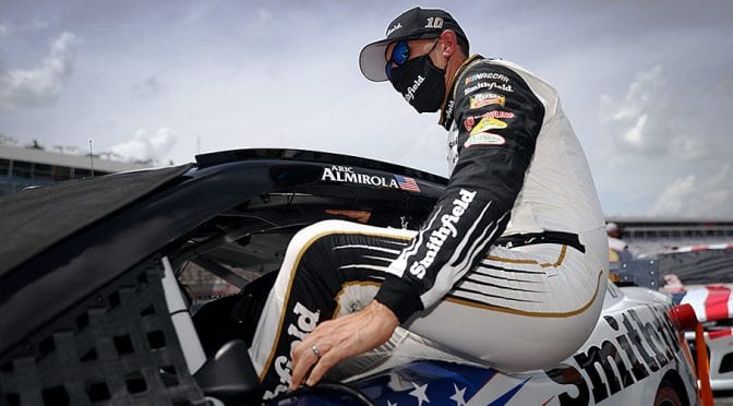Featured image for Aric Almirola OK with sleeper label, aims to maximize playoff potential