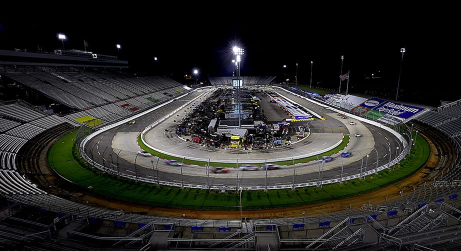 MARTINSVILLE, VIRGINIA - JUNE 10: Cars race during the NASCAR Cup Series Blue-Emu Maximum Pain Relief 500 at Martinsville Speedway on June 10, 2020 in Martinsville, Virginia. (Photo by Rob Carr/Getty Images) | Getty Images