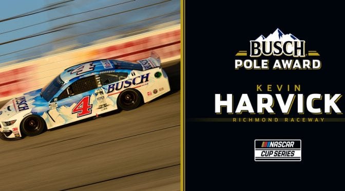 Kevin Harvick wins Busch Pole Award for playoff race at Richmond