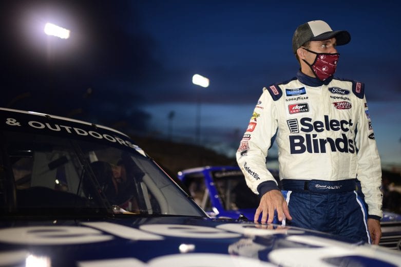 RICHMOND, VIRGINIA - SEPTEMBER 10: David Ragan, driver of the #17 Select Blinds Ford, waits on the grid prior to the NASCAR Gander Outdoors Truck Series ToyotaCare 250 at Richmond Raceway on September 10, 2020 in Richmond, Virginia. (Photo by Jared C. Tilton/Getty Images) | Getty Images