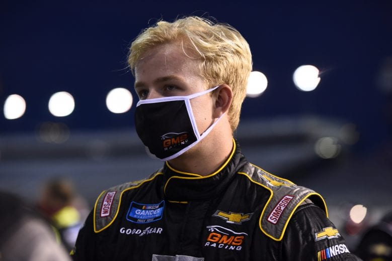 RICHMOND, VIRGINIA - SEPTEMBER 10: Tyler Ankrum, driver of the #26 Chevy Silverado Chevrolet, waits on the grid prior to the NASCAR Gander Outdoors Truck Series ToyotaCare 250 at Richmond Raceway on September 10, 2020 in Richmond, Virginia. (Photo by Jared C. Tilton/Getty Images) | Getty Images