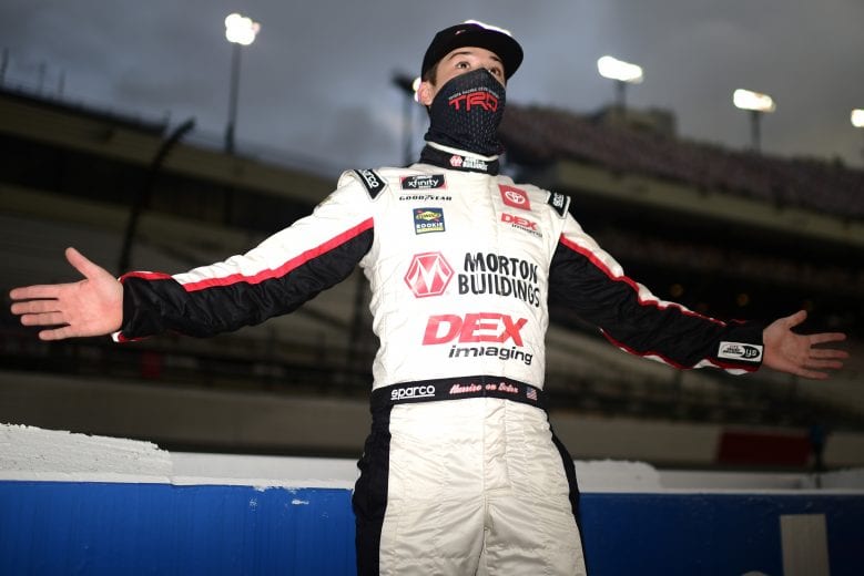 RICHMOND, VIRGINIA - SEPTEMBER 11: Harrison Burton, driver of the #20 DEX Imaging Toyota, waits on the grid prior to the NASCAR Xfinity Series Go Bowling 250 at Richmond Raceway on September 11, 2020 in Richmond, Virginia. (Photo by Jared C. Tilton/Getty Images) | Getty Images