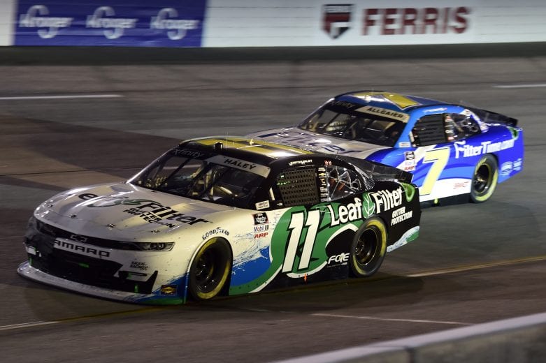 RICHMOND, VIRGINIA - SEPTEMBER 11: Justin Haley, driver of the #11 LeafFilter Gutter Protection Chevrolet, and xduring the NASCAR Xfinity Series Go Bowling 250 at Richmond Raceway on September 11, 2020 in Richmond, Virginia. (Photo by Jared C. Tilton/Getty Images) | Getty Images