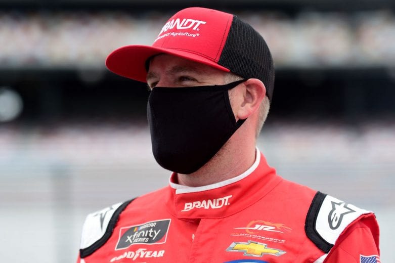 RICHMOND, VIRGINIA - SEPTEMBER 12: Justin Allgaier, driver of the #7 BRANDT Chevrolet, waits on the grid prior to the NASCAR Xfinity Series Virginia is for Racing Lovers 250 at Richmond Raceway on September 12, 2020 in Richmond, Virginia. (Photo by Jared C. Tilton/Getty Images) | Getty Images