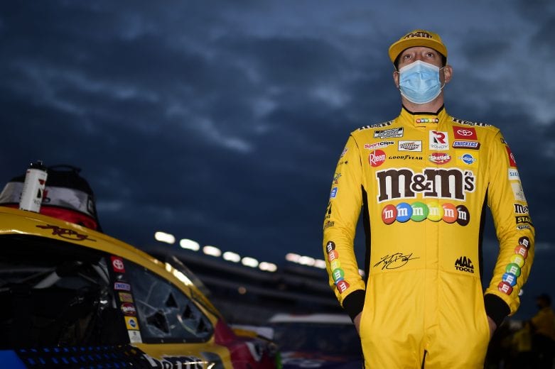RICHMOND, VIRGINIA - SEPTEMBER 12: Kyle Busch, driver of the #18 M&M's Toyota, waits on the grid prior to the NASCAR Cup Series Federated Auto Parts 400 at Richmond Raceway on September 12, 2020 in Richmond, Virginia. (Photo by Jared C. Tilton/Getty Images) | Getty Images