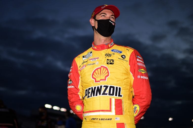 RICHMOND, VIRGINIA - SEPTEMBER 12: Joey Logano, driver of the #22 Shell Pennzoil Ford, waits on the grid prior to the NASCAR Cup Series Federated Auto Parts 400 at Richmond Raceway on September 12, 2020 in Richmond, Virginia. (Photo by Jared C. Tilton/Getty Images) | Getty Images