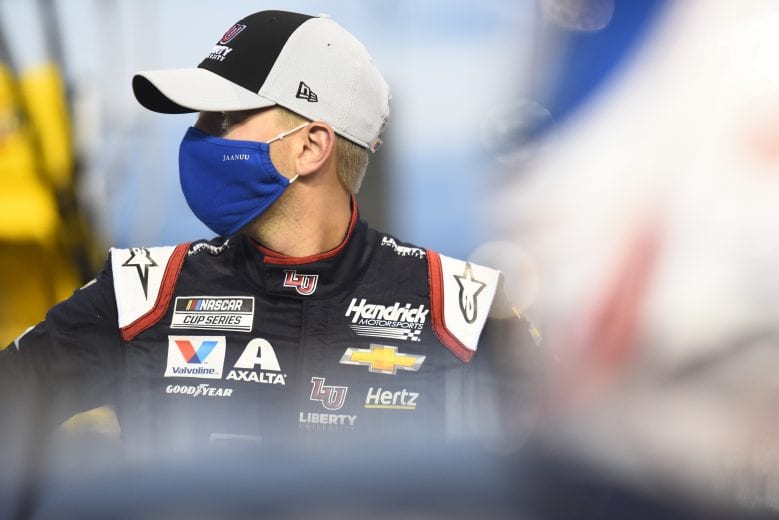 RICHMOND, VIRGINIA - SEPTEMBER 12: William Byron, driver of the #24 Liberty University Chevrolet, waits on the grid prior to the NASCAR Cup Series Federated Auto Parts 400 at Richmond Raceway on September 12, 2020 in Richmond, Virginia. (Photo by Jared C. Tilton/Getty Images) | Getty Images
