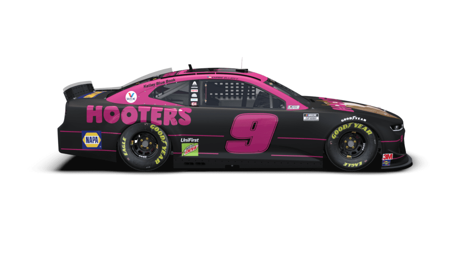 NASCAR 2020 CHASE ELLIOTT #9 GIVE A HOOT PINK HOOTERS 1/64 CAR 