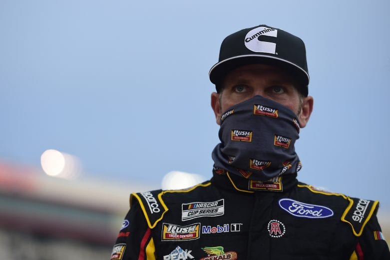 BRISTOL, TENNESSEE - SEPTEMBER 19: Clint Bowyer, driver of the #14 Rush Truck Centers/Cummins Ford, waits on the grid prior to the NASCAR Cup Series Bass Pro Shops Night Race at Bristol Motor Speedway on September 19, 2020 in Bristol, Tennessee. (Photo by Jared C. Tilton/Getty Images) | Getty Images