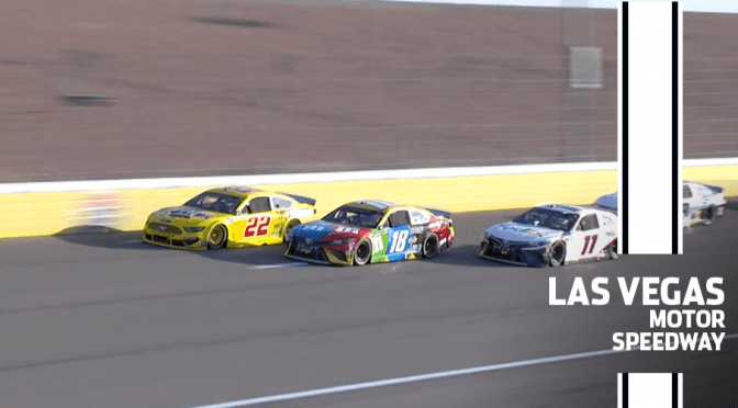 Joey Logano, Kyle Busch have early run-in at Las Vegas