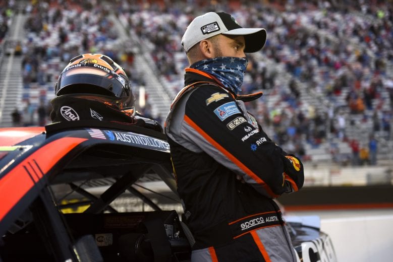 BRISTOL, TENNESSEE - SEPTEMBER 19: Austin Dillon, driver of the #3 Bass Pro Shops/Tracker Off Road Chevrolet, waits on the grid prior to the NASCAR Cup Series Bass Pro Shops Night Race at Bristol Motor Speedway on September 19, 2020 in Bristol, Tennessee. (Photo by Jared C. Tilton/Getty Images) | Getty Images