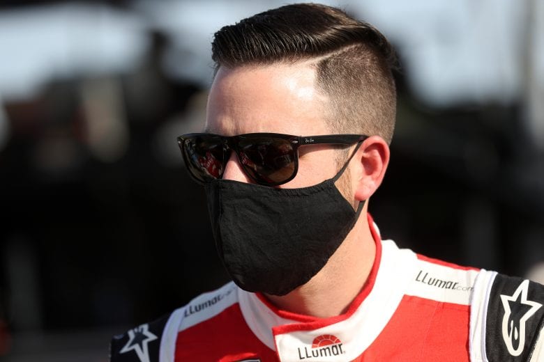 LAS VEGAS, NEVADA - SEPTEMBER 27: Alex Bowman, driver of the #88 LLUMAR Chevrolet, looks pp the NASCAR Cup Series South Point 400 at Las Vegas Motor Speedway on September 27, 2020 in Las Vegas, Nevada. (Photo by Chris Graythen/Getty Images) | Getty Images