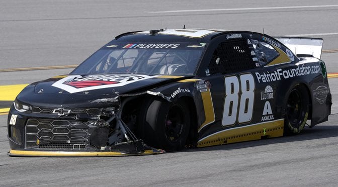 Featured Image for Almirola, Bowman, Kyle Busch collected in Stage 1 wreck