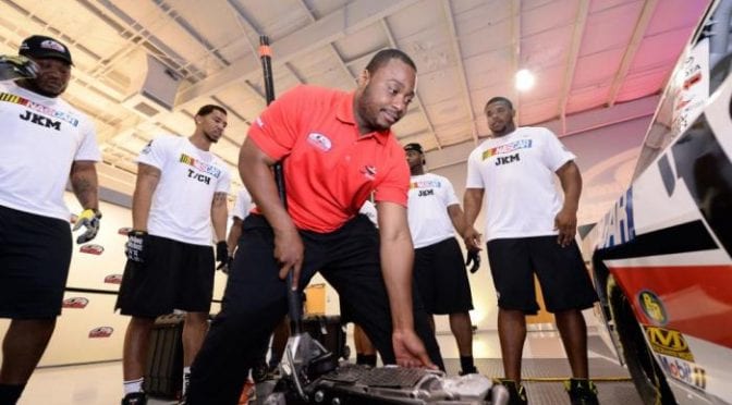 Featured image for Top College Athletes Descend on Charlotte for NASCAR Drive for Diversity National Pit Crew Combine Presented by Goodyear