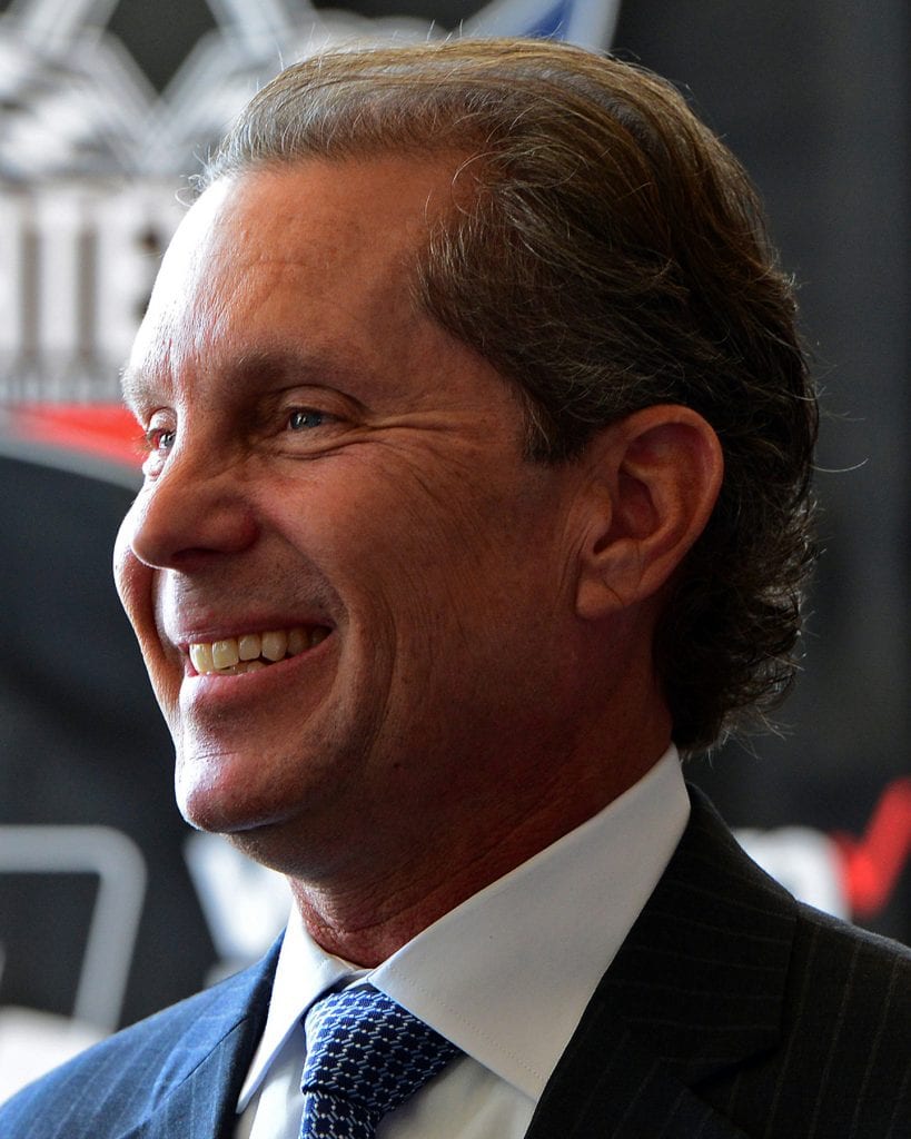25 August 2016 | Track owner Curtis Francois during a press conference held at the Four Seasons Hotel in St. Louis, Missouri, announcing that IndyCar racing will return to Gateway Motorsports Park. (Photo by Michael Allio/ICON Sportswire)