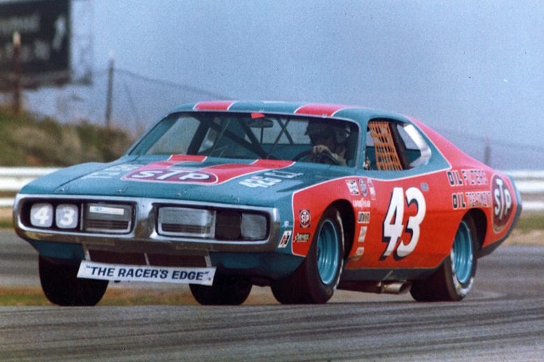 RIVERSIDE, CA Ð 1970s:  Richard Petty wheels his STP Dodge through a corner during a NASCAR Cup race at Riverside International Raceway in the mid-1970s. (Photo by ISC Images & Archives via Getty Images)