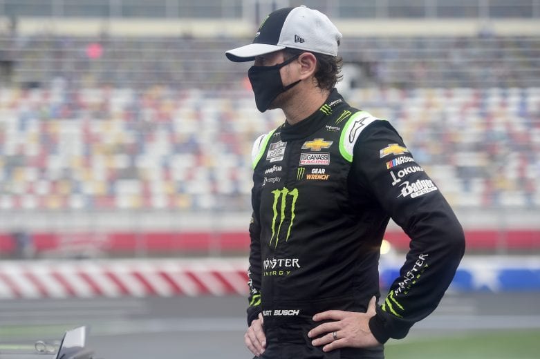 CONCORD, NORTH CAROLINA - OCTOBER 11: Kurt Busch, driver of the #1 Monster Energy Chevrolet, waits on the grid prior to the NASCAR Cup Series Bank of America ROVAL 400 at Charlotte Motor Speedway on October 11, 2020 in Concord, North Carolina. (Photo by Jared C. Tilton/Getty Images) | Getty Images