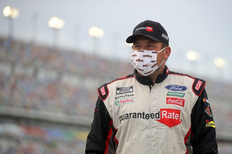 DAYTONA BEACH, FLORIDA - AUGUST 29: Ryan Newman, driver of the #6 Guaranteed Rate Ford, walks on the grid prior to the NASCAR Cup Series Coke Zero Sugar 400 at Daytona International Speedway on August 29, 2020 in Daytona Beach, Florida. (Photo by Chris Graythen/Getty Images) | Getty Images