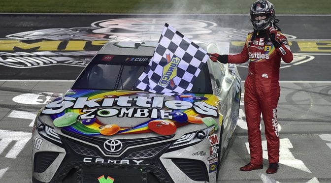 Kyle Busch ends winless skid at Texas, lands first Cup Series win of the season