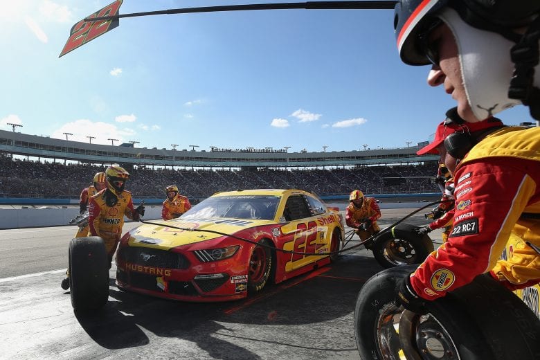 AVONDALE, ARIZONA - MARCH 08: Joey Logano, driver of the #22 Shell Pennzoil Ford, pits during the NASCAR Cup Series FanShield 500 at Phoenix Raceway on March 08, 2020 in Avondale, Arizona. (Photo by Christian Petersen/Getty Images) | Getty Images