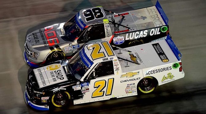 Featured image for ‘Gloves off’ for Gander Trucks finale as GMS, ThorSport set stage for Phoenix
