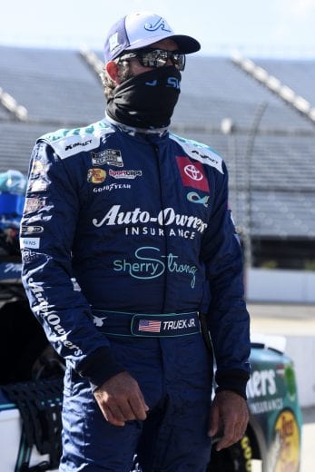 MARTINSVILLE, VIRGINIA - NOVEMBER 01: Martin Truex Jr., driver of the #19 Auto-Owners Insurance Toyota, waits on the grid prior to the NASCAR Cup Series Xfinity 500 at Martinsville Speedway on November 01, 2020 in Martinsville, Virginia. (Photo by Jared C. Tilton/Getty Images) | Getty Images