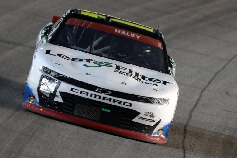 KANSAS CITY, KANSAS - OCTOBER 17: Justin Haley, driver of the #11 LeafFilter Gutter Protection Chevrolet, drives during the NASCAR Xfinity Series Kansas Lottery 300 at Kansas Speedway on October 17, 2020 in Kansas City, Kansas. (Photo by Jamie Squire/Getty Images) | Getty Images