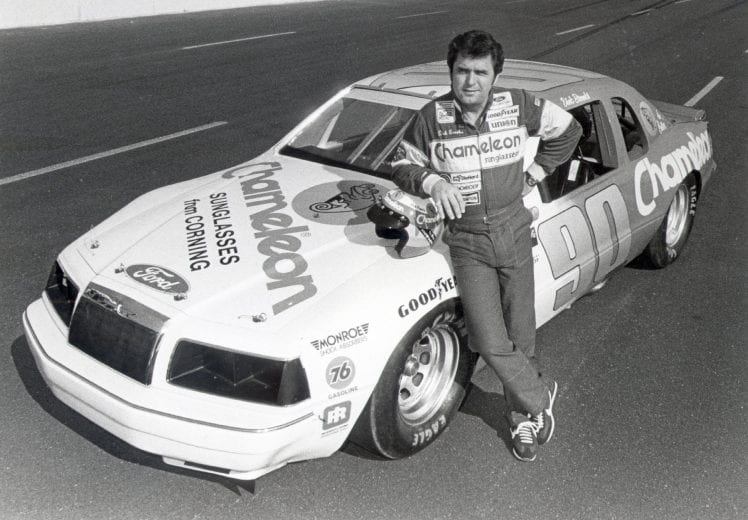 RIVERSIDE, CA - JUNE 3: Dick Rooks takes a few photos before the Budweiser 400.  Dick Brooks would retire with 358 races under his belt.  Dick had 1 win; 57 top 5's; and 150 top 10's.  (Photo by Racing Photo Archives/Getty Images)