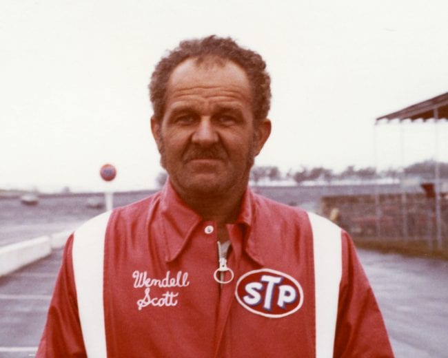 HAMPTON, GA — 1973:  Wendell Scott of Danville, VA, at Atlanta International Raceway during his final year of competition on the NASCAR Cup circuit.  During his career, Scott started 495 Cup events, won once, and finished in the top 10 position 147 times.  (Photo by ISC Images & Archives via Getty Images)