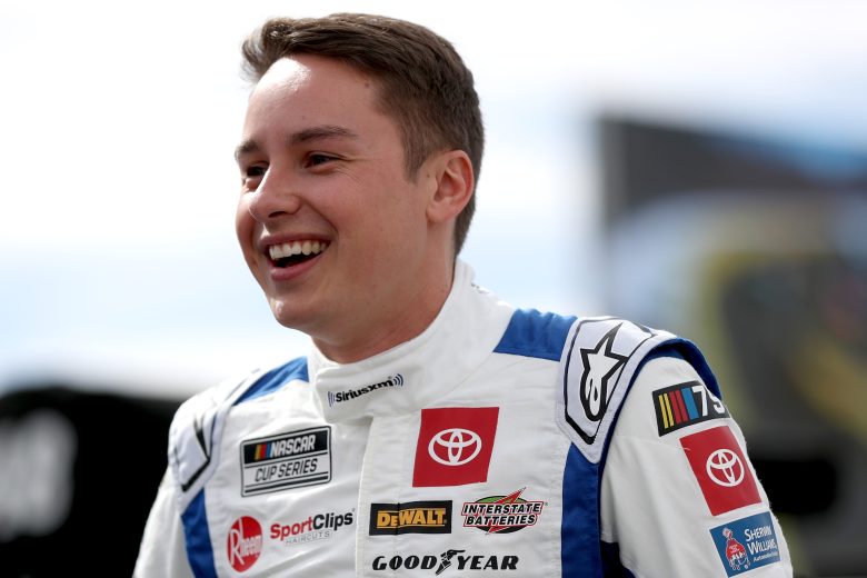 Christopher Bell laughing on pit road