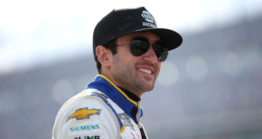 Chase Elliott smiles on pit road at Daytona