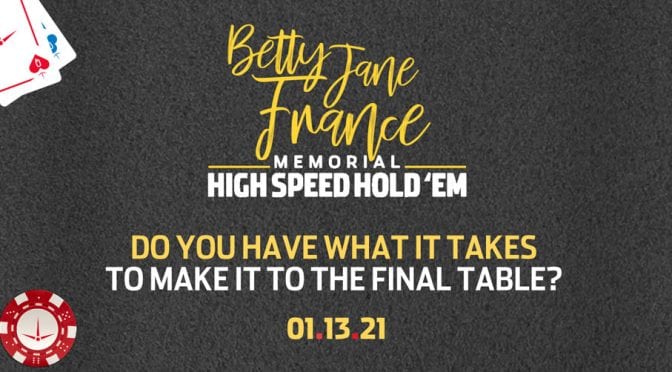 The NASCAR Foundation to host virtual High Speed Hold ‘Em Poker Tournament