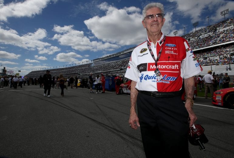 DAYTONA BEACH, FL - FEBRUARY 21: Team owner Leonard Wood walks on the grid prior to the NASCAR Sprint Cup Series DAYTONA 500 at Daytona International Speedway on February 21, 2016 in Daytona Beach, Florida. (Photo by Sean Gardner/Getty Images) | Getty Images