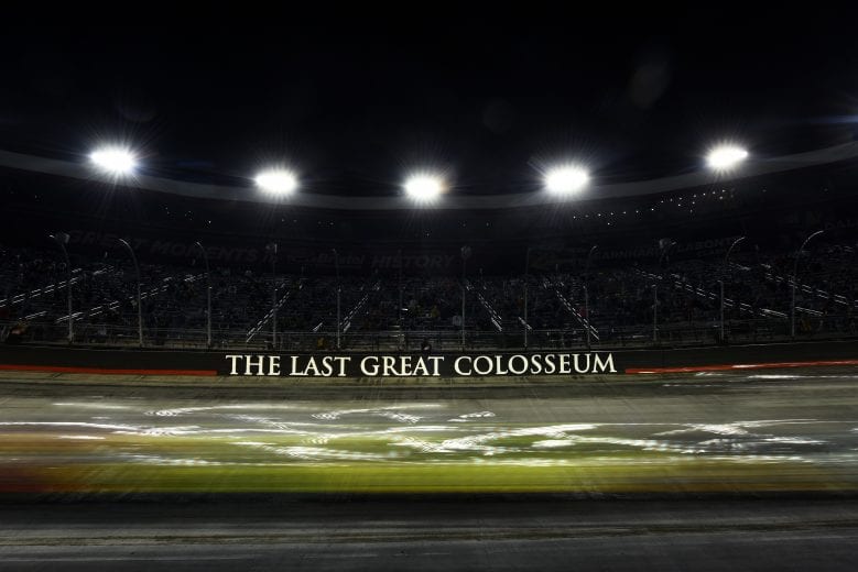BRISTOL, TENNESSEE - SEPTEMBER 19: Cars race during the NASCAR Cup Series Bass Pro Shops Night Race at Bristol Motor Speedway on September 19, 2020 in Bristol, Tennessee. (Photo by Jared C. Tilton/Getty Images) | Getty Images