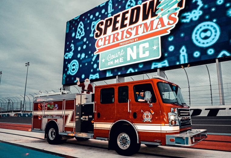 Holiday decorations light up NASCAR tracks NASCAR