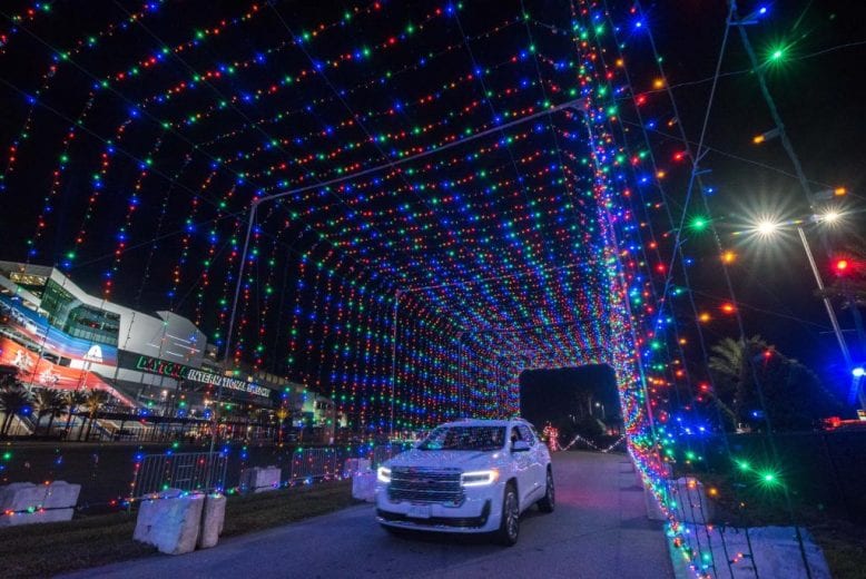 Holiday decorations light up NASCAR tracks NASCAR