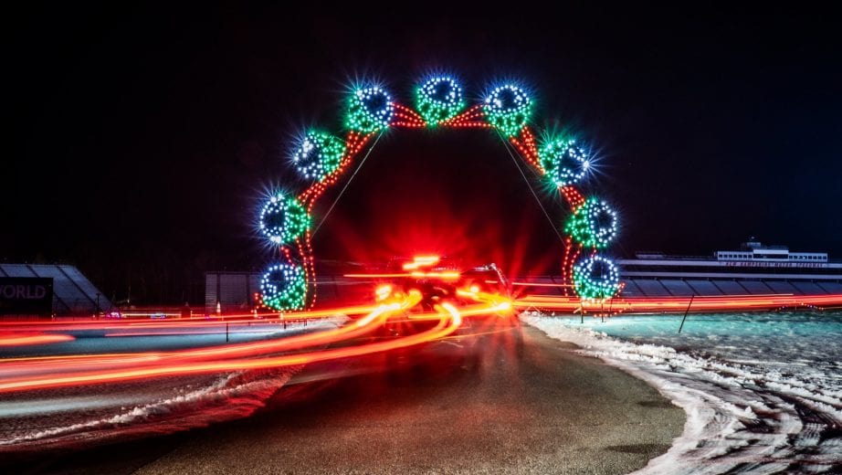 Holiday decorations light up NASCAR tracks NASCAR