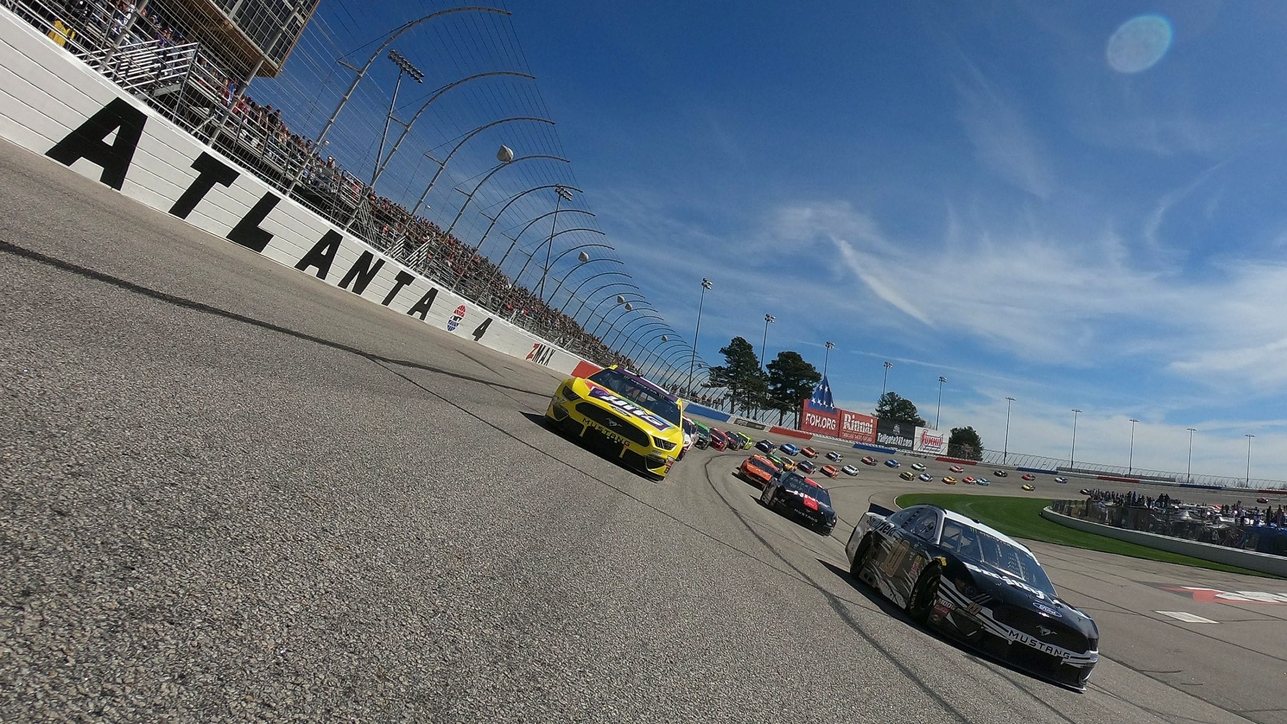 View from the track at Atlanta Motor Speedway