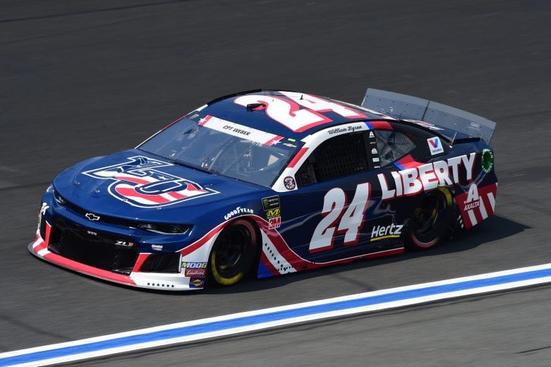CHARLOTTE, NORTH CAROLINA - MAY 23: William Byron, driver of the #24 Liberty Patriotic Chevrolet, practices for the Monster Energy NASCAR Cup Series Coca-Cola 600 at Charlotte Motor Speedway on May 23, 2019 in Charlotte, North Carolina. (Photo by Jared C. Tilton/Getty Images) | Getty Images