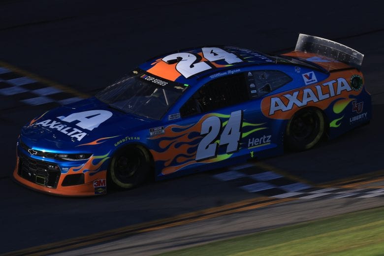 DAYTONA BEACH, FLORIDA - FEBRUARY 17: William Byron, driver of the #24 Axalta 'Color of the Year' Chevrolet, races during the NASCAR Cup Series 62nd Annual Daytona 500 at Daytona International Speedway on February 17, 2020 in Daytona Beach, Florida. (Photo by Chris Graythen/Getty Images) | Getty Images
