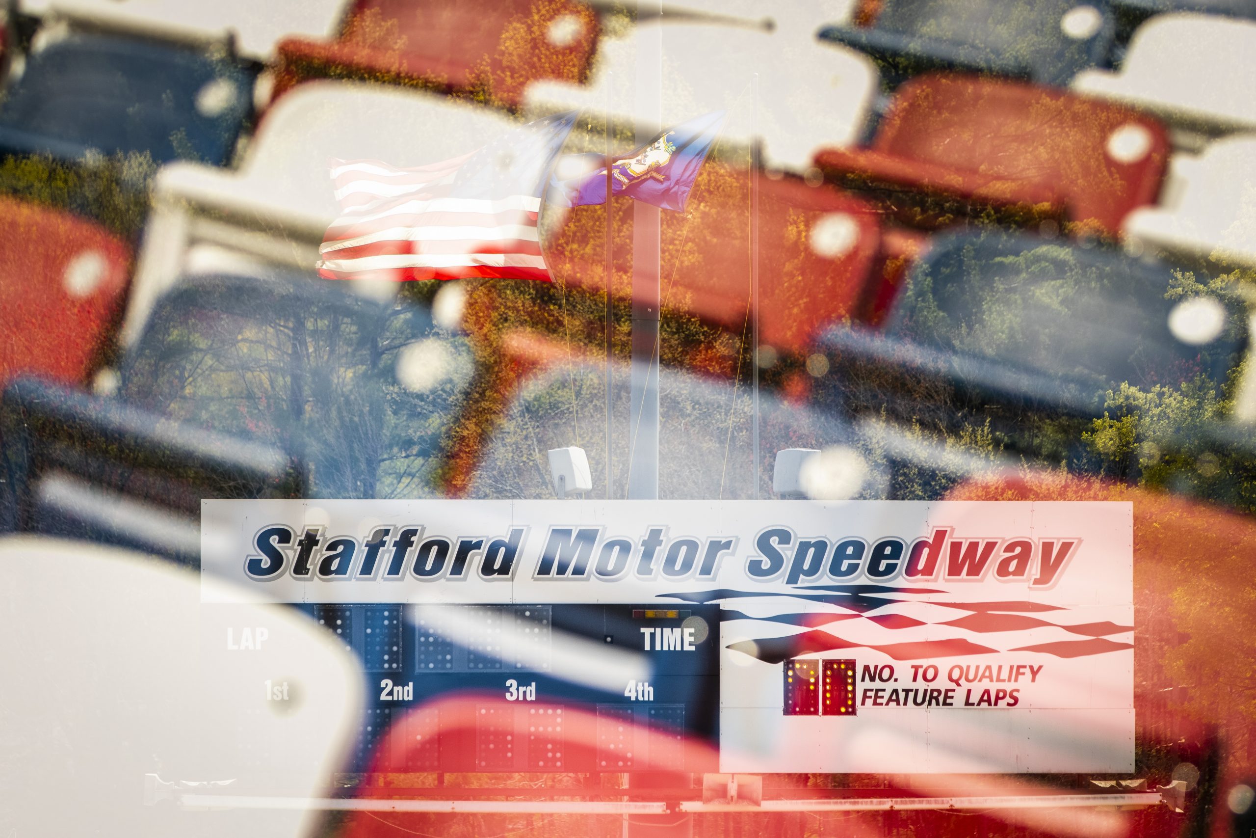 A general view before the NAPA Auto Parts Spring Sizzler for the NASCAR Whelen Modified Tour at Stafford Motor Speedway on April 30, 2021 in Stafford Springs, Connecticut. (Adam Glanzman/NASCAR)